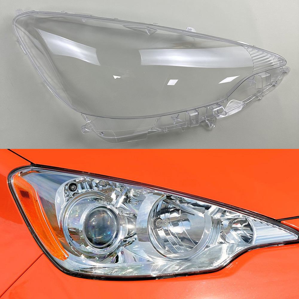 For Toyota Prius C 2012 2013 2014 Front Headlamp Cover Transparent Lampshades Lamp Shell Masks Headlight Shade Lens Plexiglass