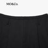 MO&Co. Merino Wool Blend Wide-Leg Pleated Casual Pants