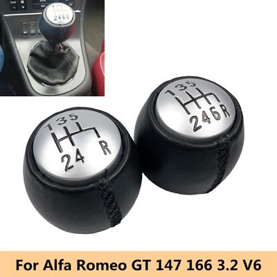 Для Alfa Romeo GT 147 166 3,2 V6 из искусственной кожи, автомобильный Стайлинг, 5/6 скоростей, ручка переключения передач, рычаг, ручка переключения передач