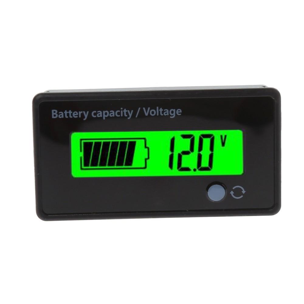 7-111V 6-71V 11V 11V 18V Lead Acid Lithium Battery Capacity Indicator Car Motorcycle Digital Voltmeter Voltage Tester Meter Tool