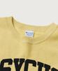 CHAMPION X Undercover Reverse Weave Psycho Sweatshirt Cream Yellow