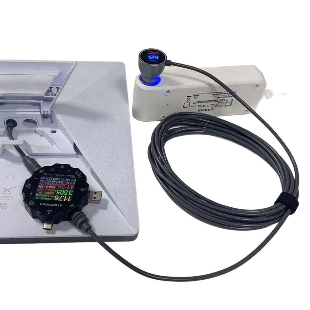 3 м 5 м для Starlink Mini Digital 3-в-1 автомобильная зарядка 2025 автомобильный адаптер питания постоянного тока функциональный Multi U7V1