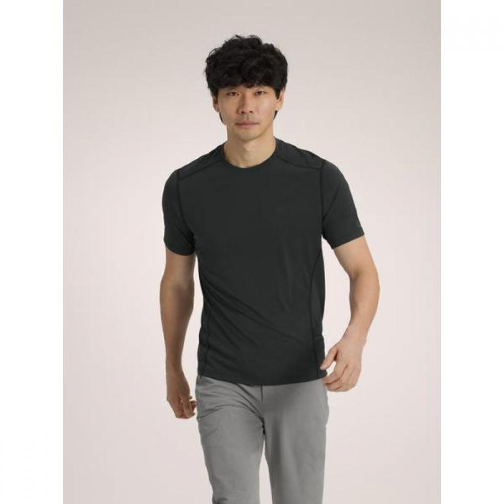 ArcTeryx 26ss ShorT Sleeve T shirT Black heaTher Dom