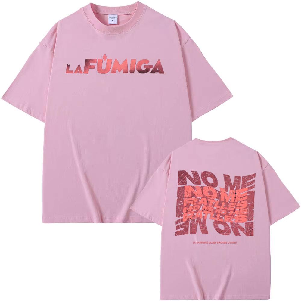 La Fumiga Не царапай меня Я уже буду спать Графические футболки MМужские Женские Хип-хоп Уличные Свободные футболки Хлопок Повседневные Футболки с коротким рукавом