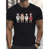 Christmas Cows Graphic Tee Funny Farm Animal Print Men's Short Sleeve T-Shirt