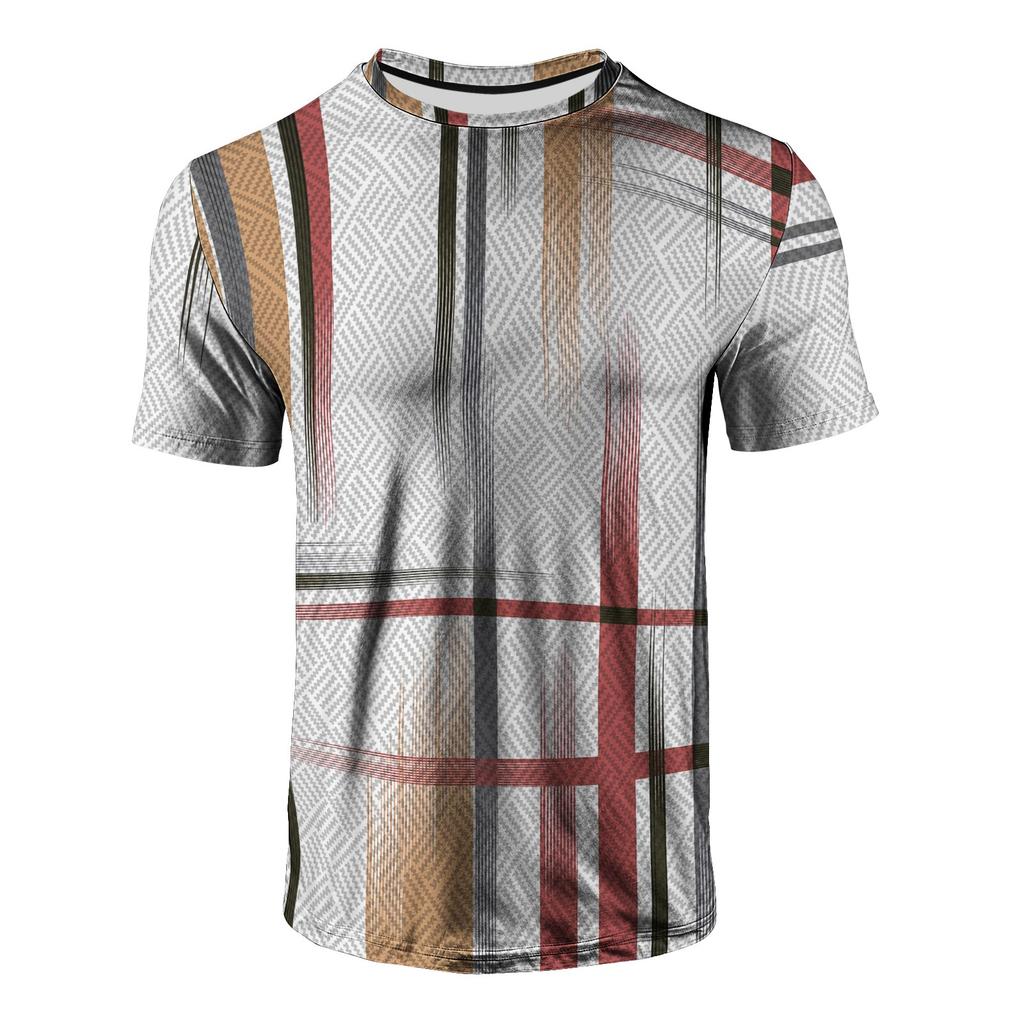 Инновационная мужская футболка с 3D-полосками и геометрией, летняя уличная футболка с коротким рукавом, хипстерские повседневные топы в стиле Харадзюку