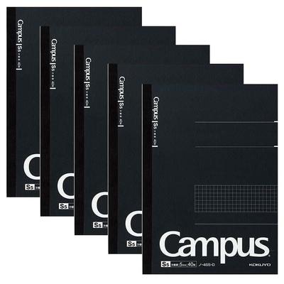 KOKUYO Campus Note 5 мм сетка в линейку 40 листов черного цвета x 5 полу-B5