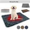 Самонагревающийся коврик для домашних животных Беспроводной самонагревающийся коврик для собак Моющийся самонагревающийся коврик для кошек Термальный коврик Одеяло для собак и кошек в холодную погоду