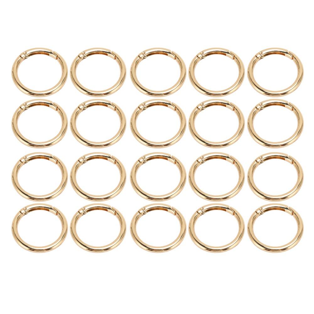 20pcs Gold Spring Buckles Silver Spring Clasps Jewelry Tools Snap Hooks Shoulder Bag