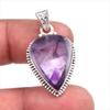 Натуральный облачный аметист, драгоценный камень, стерлинговое серебро 925 пробы, подарочный кулон 1,5 дюйма m0S83