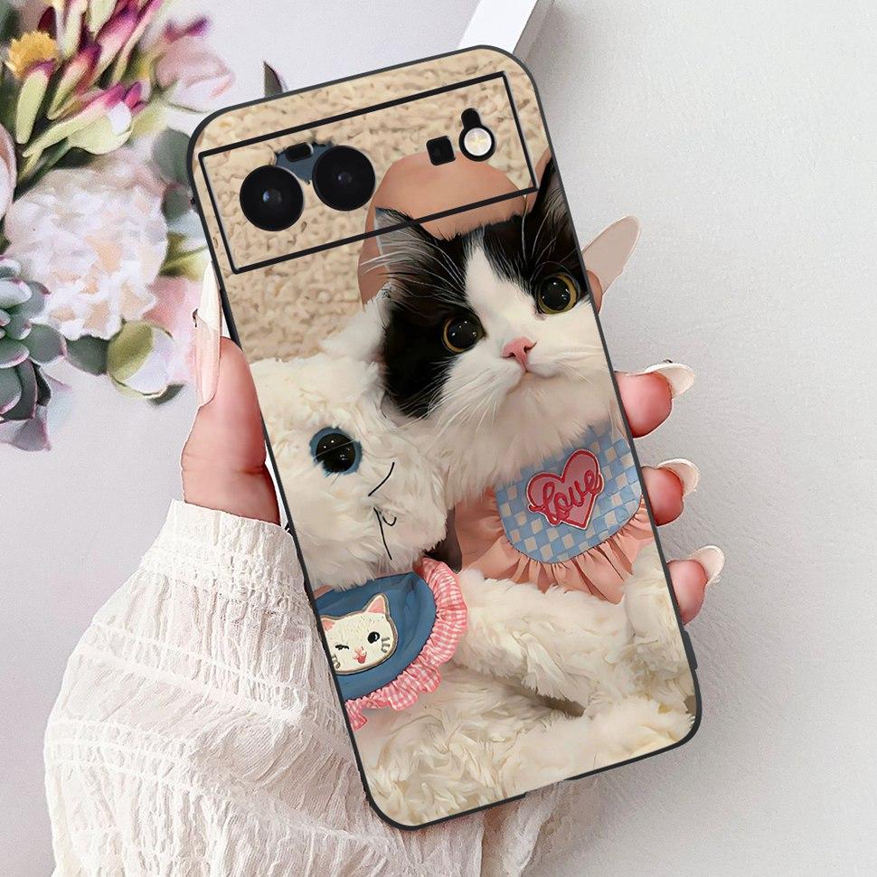 For Google Pixel 6 Case Cute Animals Soft Silicone Phone Cases For Google Pixel 6 Pixel6 Coque Ultra-thin TPU Back Cover Housing
