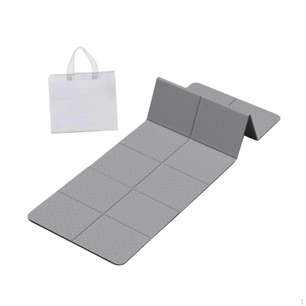 Foldable Mat Folding Exercise Pad with Storage Bag for Hiking Stretching