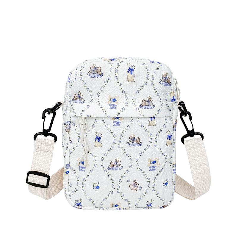 Модная маленькая сумка 2025 новая трендовая маленькая свежая студенческая сумка-мессенджер милая маленькая холщовая сумка для девочки