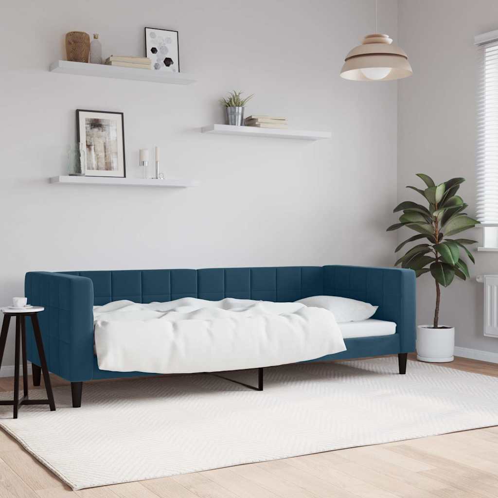 Daybed Blue 80x200 cm Velvet
