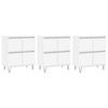 Sideboards 3 pcs White Particleboard