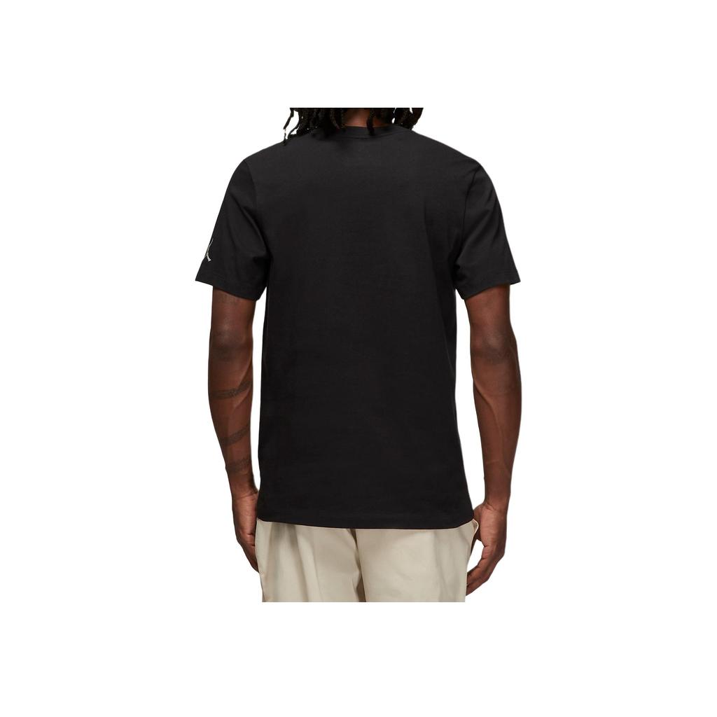 Jordan Футболка Air S/S черная/белая мужская уличная DM3182-010