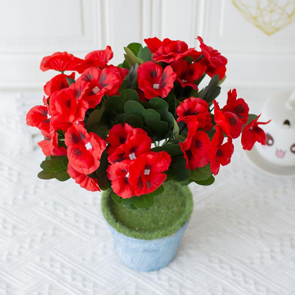 Artificial Pansies Indoor Outdoor Decor UV-Resistant Flowers Versatile Use