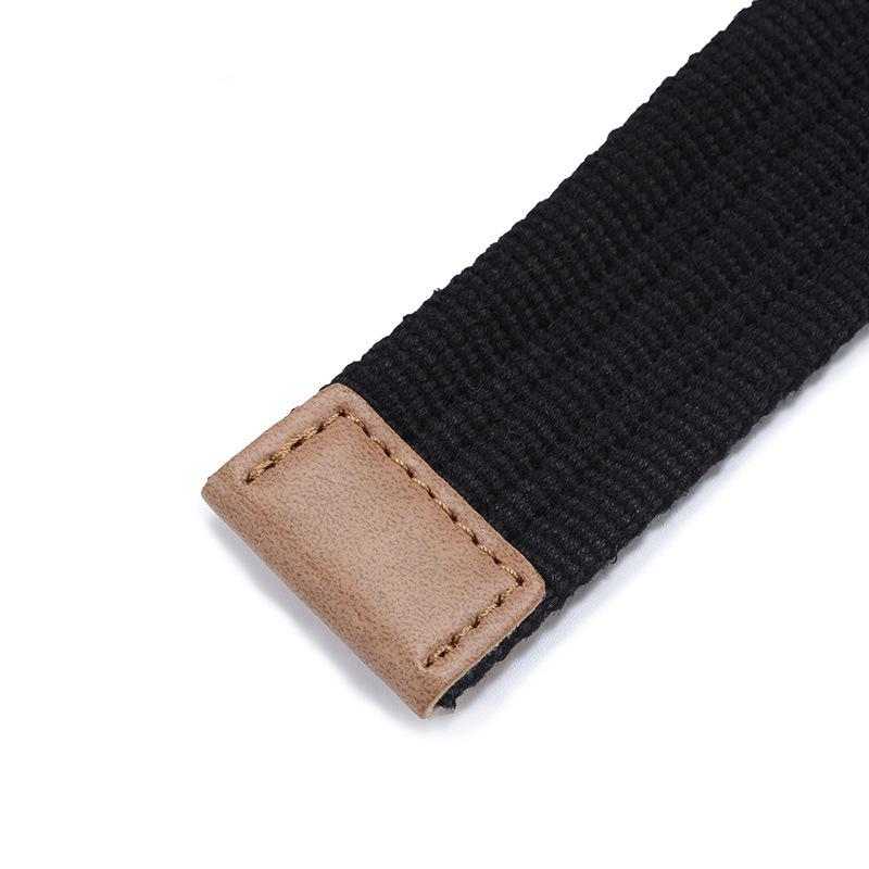 Корейский стиль, 19 цветов, холщовый ремень с двойным кольцом, повседневные брюки, холщовый ремень, модное двойное кольцо, ремень для молодежных брюк с