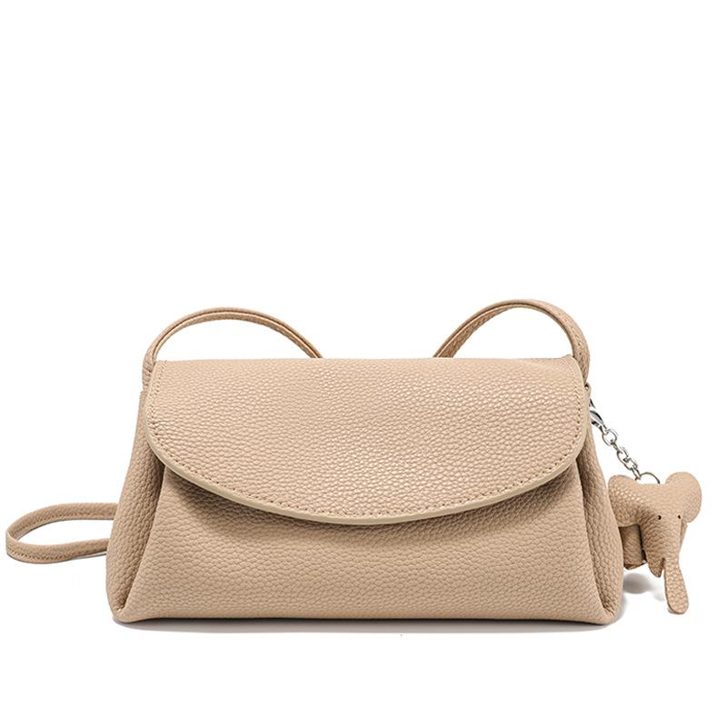 Fashionable Cowhide Small Crossbody Bag for Women 2025 New Model Single Shoulder Bag Niche Versatile Commuting Phone Coin Purse