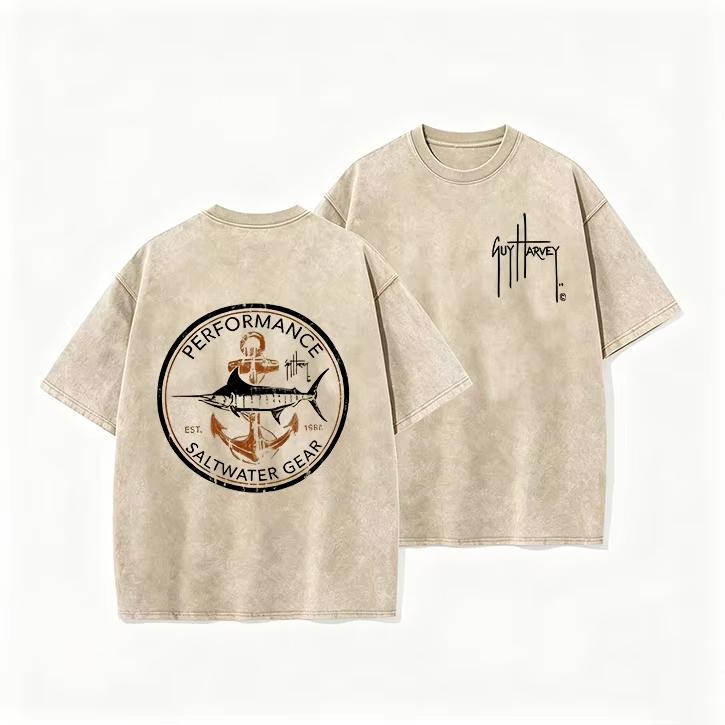 Washed Cotton Short Sleeve T-Shirt For Men | Vintage Washed Loose Fit Tee High Street Summer Tops Streetwear Hip Hop Style