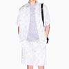 Armani Exchange Однобортная рубашка с принтом и цветовыми блоками, с коротким рукавом, мужская, белая, XM000426-AF13235-F0053