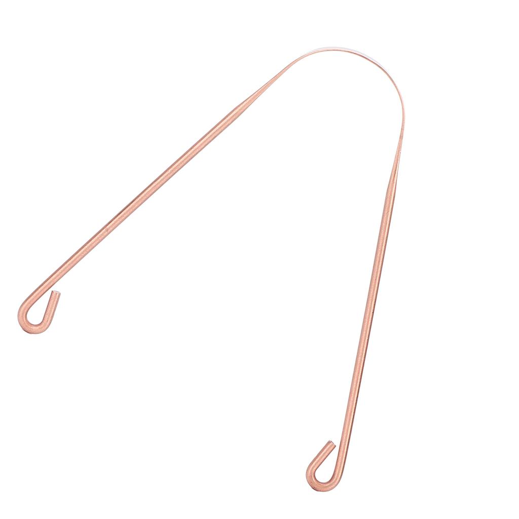 Скребок для языка Чистый медный очиститель языка Удаление неприятного запаха изо рта Поддержание гигиены полости рта Скребок