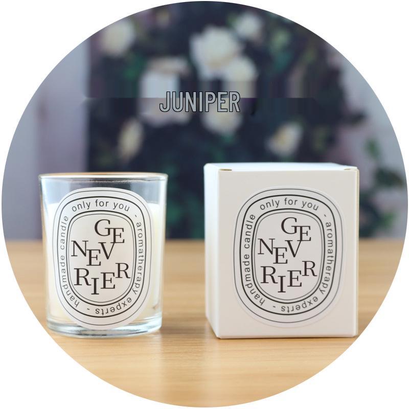 Clear scented candle - romantic valentine's day gift with essential oil