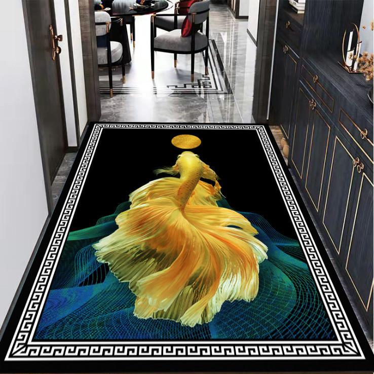 Ковер с бабочками и цветами, весенний ковер с принтом для гостиной, спальни, домашний декор, ковер для коридора, комнаты, кухни, напольный коврик, нескользящий