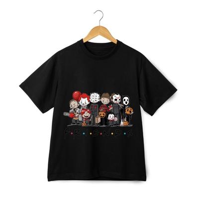 Графическая футболка Horror Friends – Страшные кинозлодеи Жуткая уличная одежда