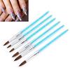6pcs Nylon Hair Nail Art Brush DIY Flower Pattern Nail Painting Drawing Brush Pen