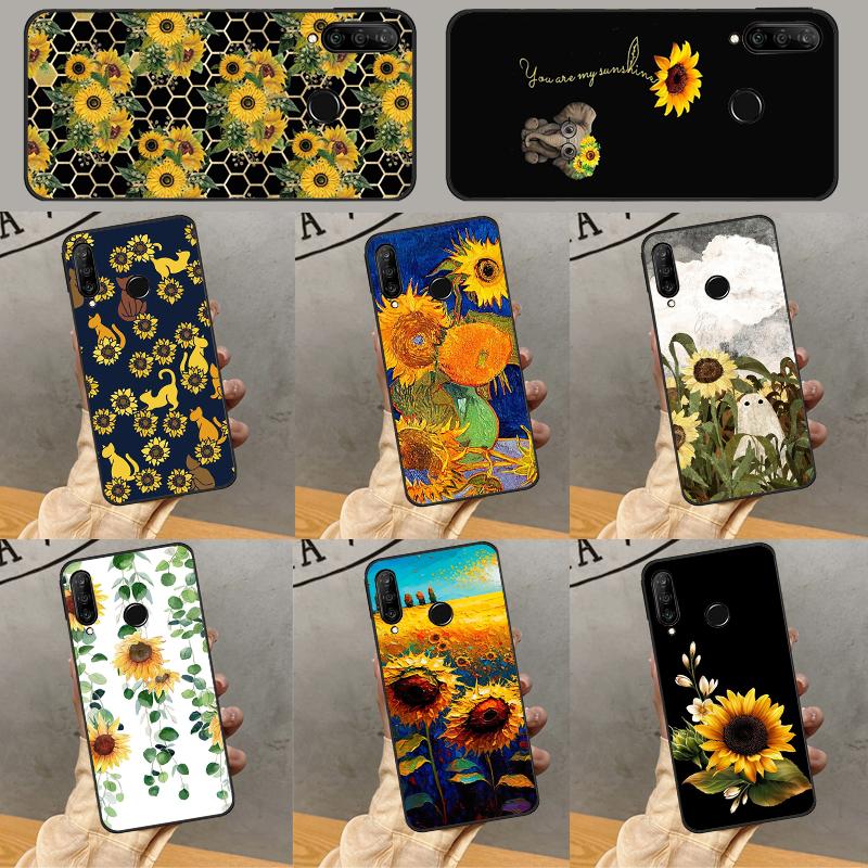 Красивый Желтый Подсолнух Для Huawei P30 P40 Lite P60 Pro Nova 7i 8i 11i 12i 12s 10 9 SE Y90 Y60 Y70 Y72 Y61 Y91 Чехол