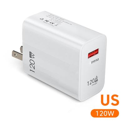 120 Вт USB быстрое зарядное устройство быстрая зарядка 5.0 EU/US вилка телефон зарядный адаптер для iPhone14 Samsung Xiaomi QC3.0 USB настенное зарядное устройство