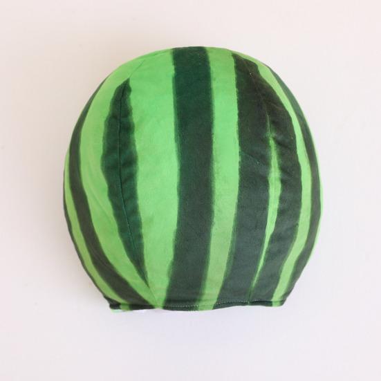 Funny Watermelon Cross-dressing Headwear Hat Plush Fruit Headgear Cartoon Decorative Selfie Props Cosplay Costume Accessories Performance Props
