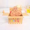 1pc Hilarious Happy Birthday Pop-Up Card - Humorous 3D Character Design, Space for Writing Back & Envelope, Home Decor & Party Invitations, Gift Card