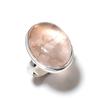 Rose Quartz Gemstone Handmade 925 Sterling Silver Gift Jewelry Ring Size 8 U1G29