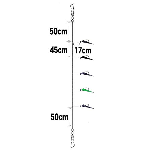 Hayabusa SD736 Funagoku Scale Rockfish Short Fish Skin 5 крючков SD736 6-1