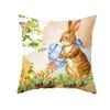 Домашний декор, пасхальная наволочка, цветы, кролик, яйцо, принт, наволочка, чехол для дивана, декор для спальни, 45x45 см