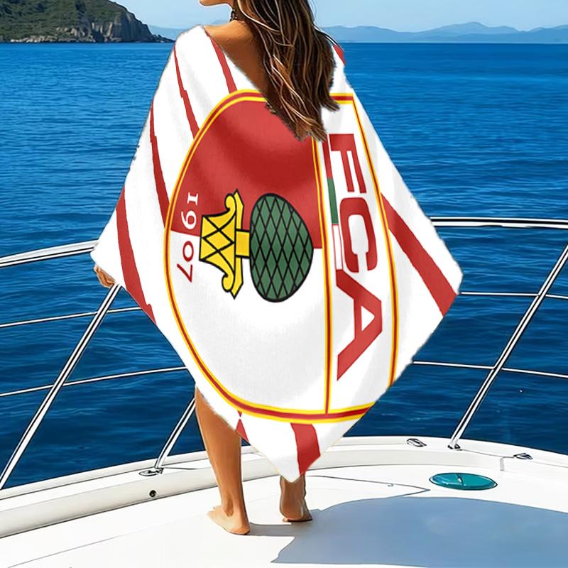 Augs-burg Crest Beach Towel - Soft, Absorbent Microfiber, Lightweight, Ideal for The Beach, Parties, Travel, Camping fan gifts