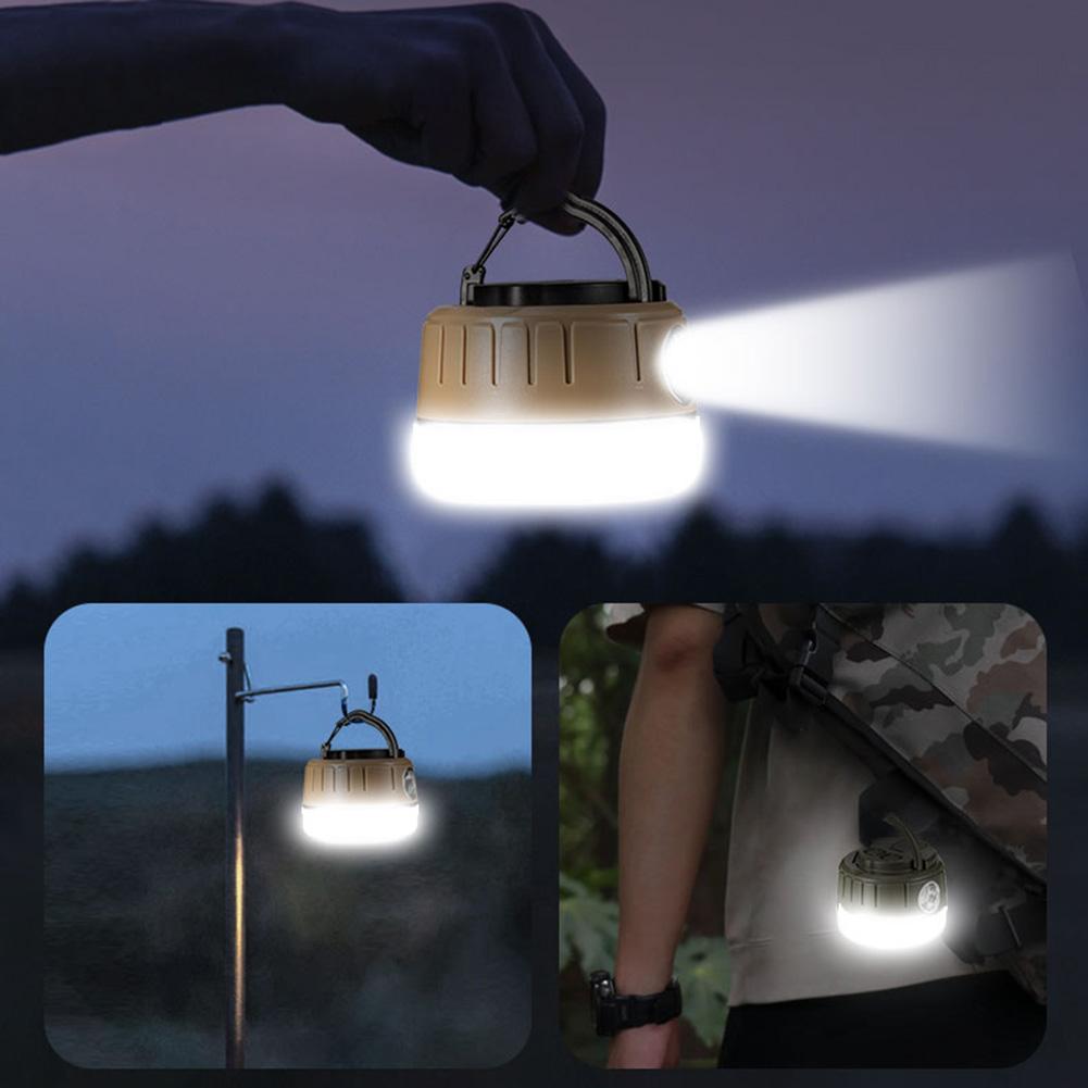 LED Camping Lantern Super Bright Night Emergency Bulb 1800mAh Camping Light 5 Lighting Modes Portable Flashlight IP65 Waterproof