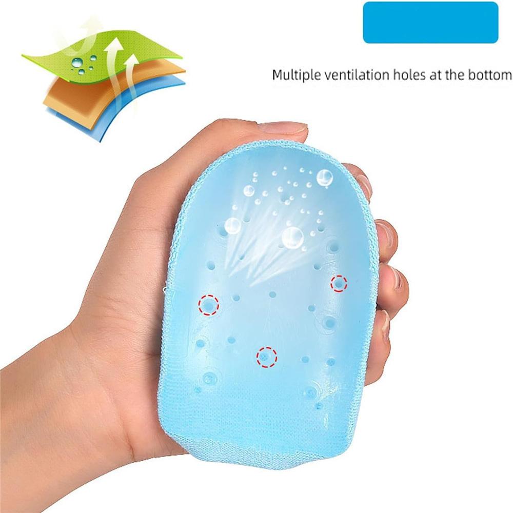 Invisible Height Lift Heel Pad Breathable Sock Increase Insoles Cushion Unisex