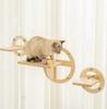 Wall-mounted round cat jumping platform of different sizes, solid wood, beautiful home, suitable for cats to play and jump