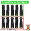 Mini LED Flashlight Green/Red Zoomable Tactical Torch Lamp Hunting Portable Torch Flash light Adjustable Flashlight for Hiking