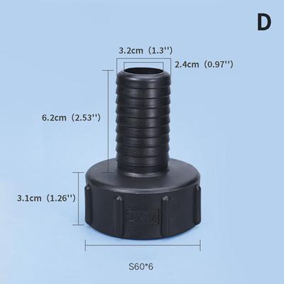 Адаптер для водяного бака IBC 1/2" - 2", адаптер для садового шланга, соединитель для крана, инструмент для установки