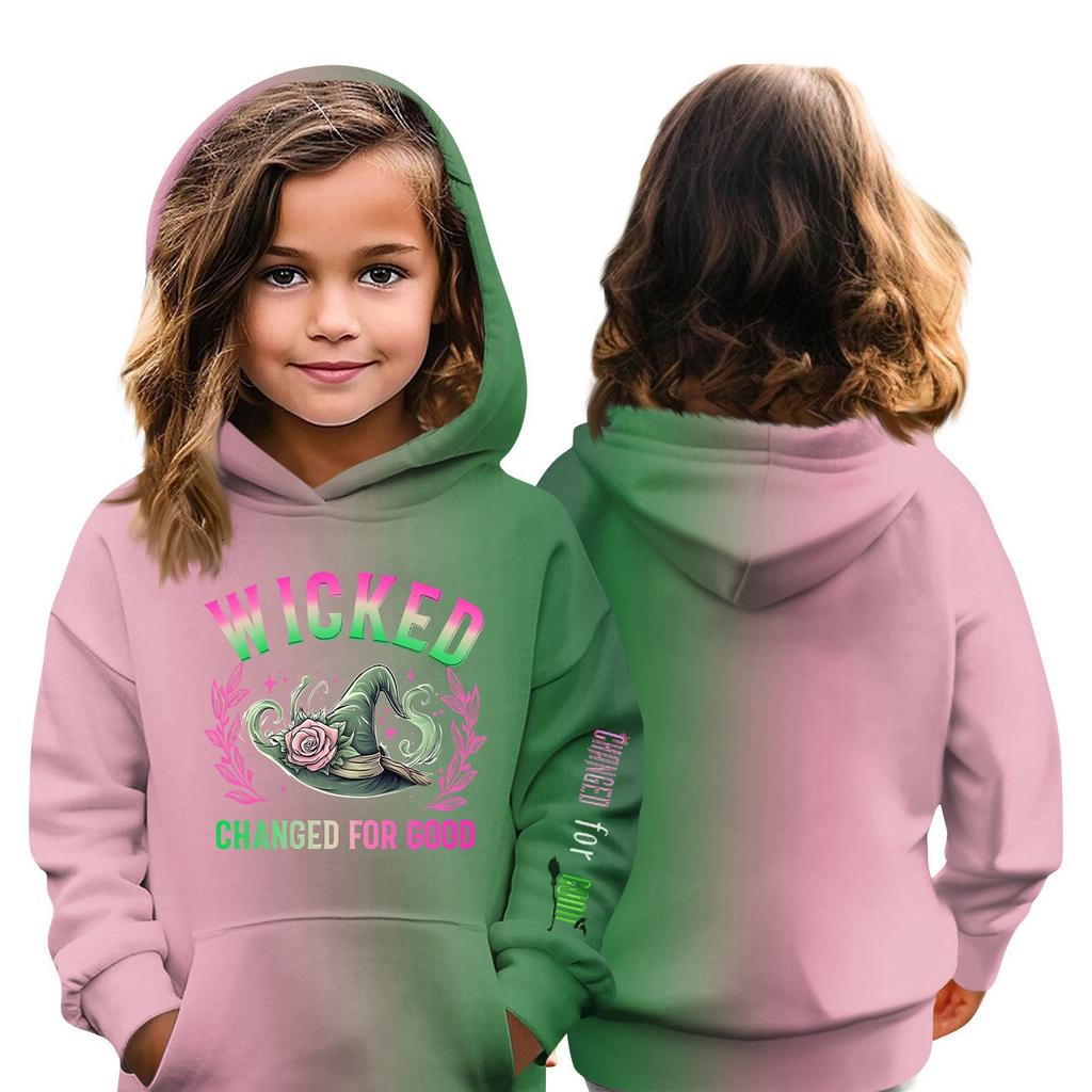 Children's Hoodie Boys And Girls Fashion Printed Long-sleeved Hooded Pocket Hoodie