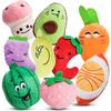 Dingdongpet Pet Кукла со свежими фруктами, набор из 9 шт., разные цвета, 1 комплект
