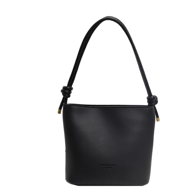 This Year's Popular Bag Women's Large-capacity 2025 New Summer Retro Fashion Shoulder Large-capacity Textured Bucket Bag