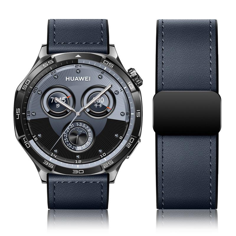 22 мм 20 мм кожаный ремешок для Huawei Watch GT6/5/GT 4 3 Pro 46 мм силиконовый браслет для Amazfit Active 2/Bip 6 5/Galaxy 7 6 5 ремень