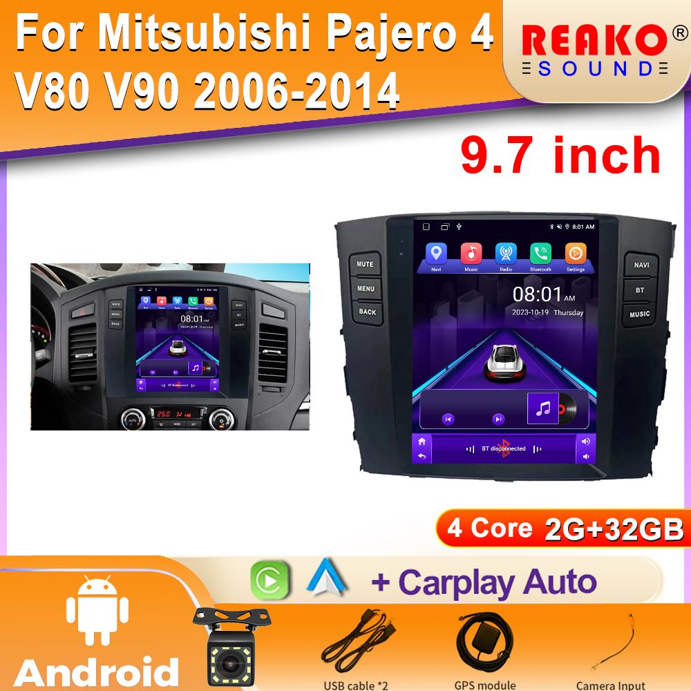 Для Mitsubishi Pajero 4 V80 V90 2006 2007 2008 2009 2010 2011 2012 - 2014 Android IPS Car Radio мультимедийный плеер GPS навигация