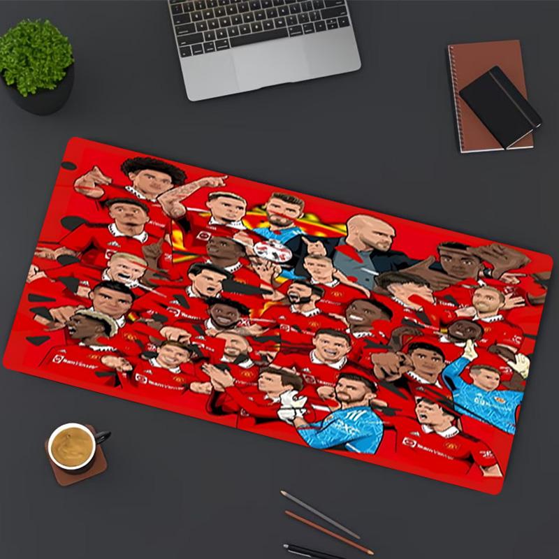 Football team Print Mouse Pad, for Keyboard Pad Laptop PC Mat for Office Home Use, Desk Decor, Perfect Birthday Gift for Gamers