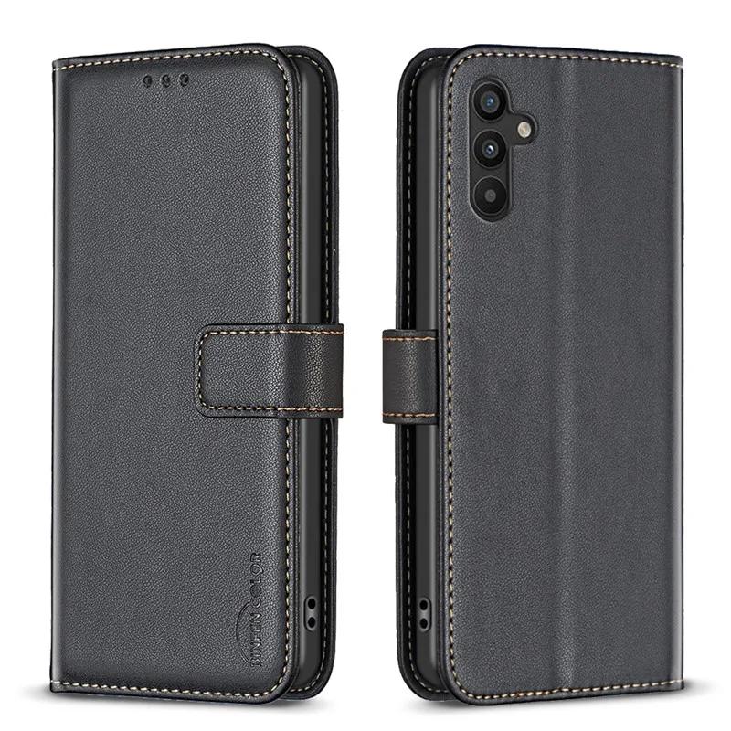 Кожаный чехол-книжка для Samsung Galaxy A34 Classic Phone Cases For A34 5G A 34 SM-A346B A346E Etui со слотом для карт Задняя крышка